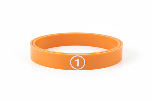 the number is in white with a white circle border