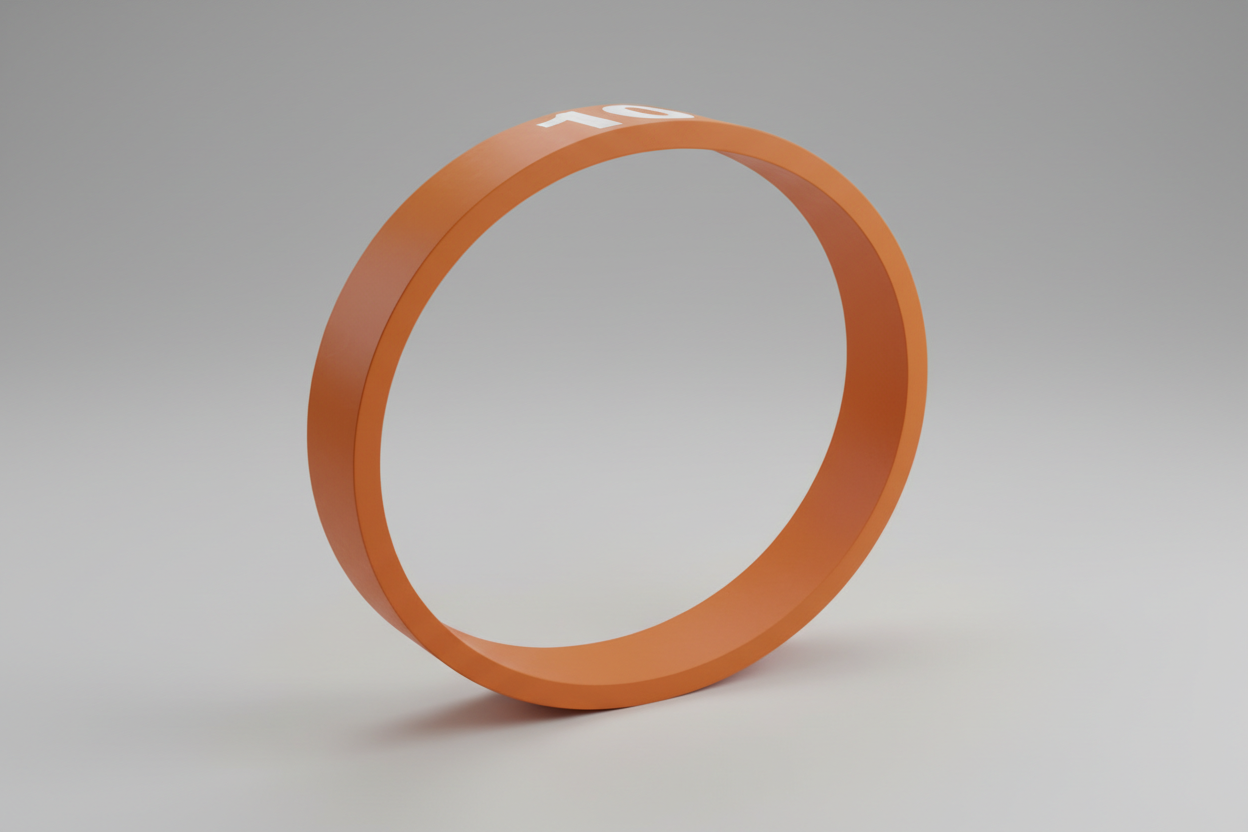 only one in orange with the number 10 on it in white text